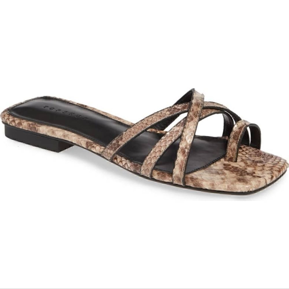 Topshop Hippie Square Slide Sandal. Size 40.